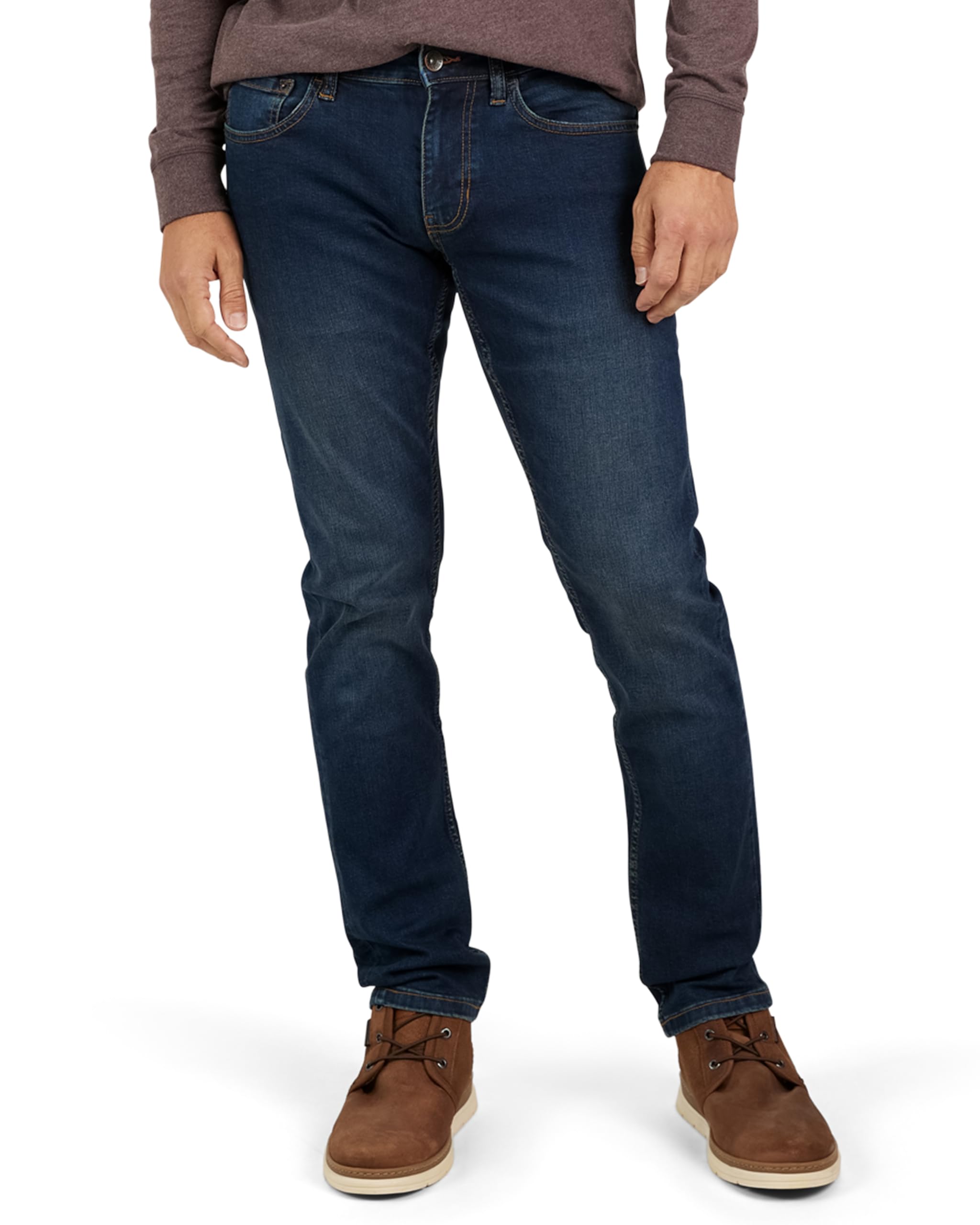 Vintage Men's Weatherproof Stretch Jeans - Super Soft Slim Fit Denim Pants for Men in Blue & Black | Perfect for Outdoor Adventures, Casual Wear & Everyday Comfort