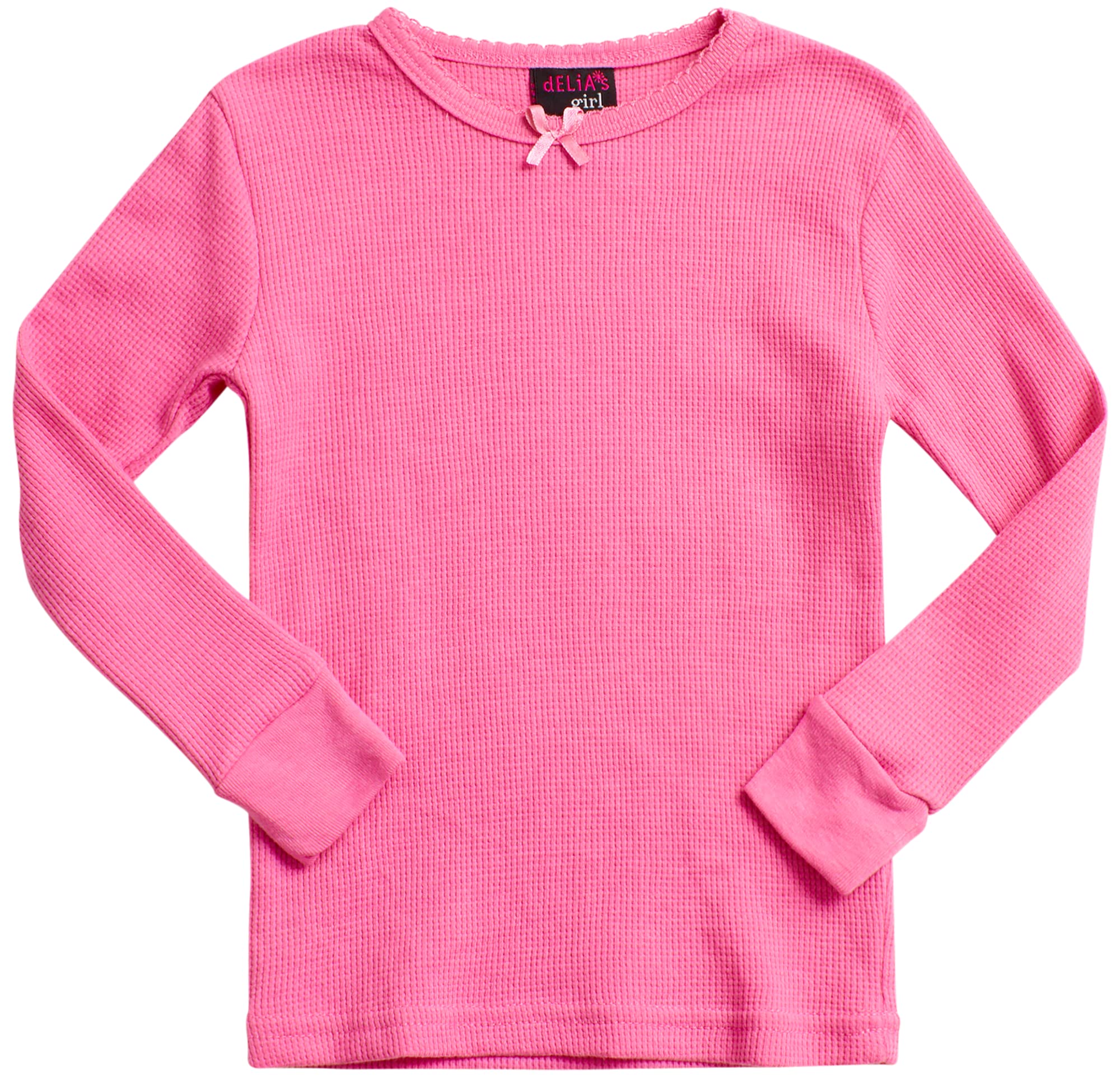 Baby Girls' Thermal Underwear Set - 6 Piece Waffle Knit Top & Long Johns (12M-4T) | Warm Winter Base Layer for Toddlers | Perfect for Cold Weather, Snow Play & Outdoor Activities