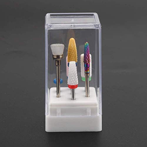 Professional 7-Piece Nail Drill Bit Set for Pedicure Machines - Stainless Steel Manicure Accessories for Home & Salon Use - Perfect for Nail Art, Acrylics & Gel Polish Application