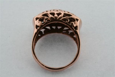 Regal High Copper Ring for Women - Elegant & Durable Jewelry for Parties, Weddings & Special Occasions
