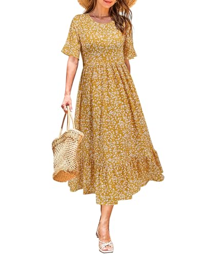 Yellow White Floral