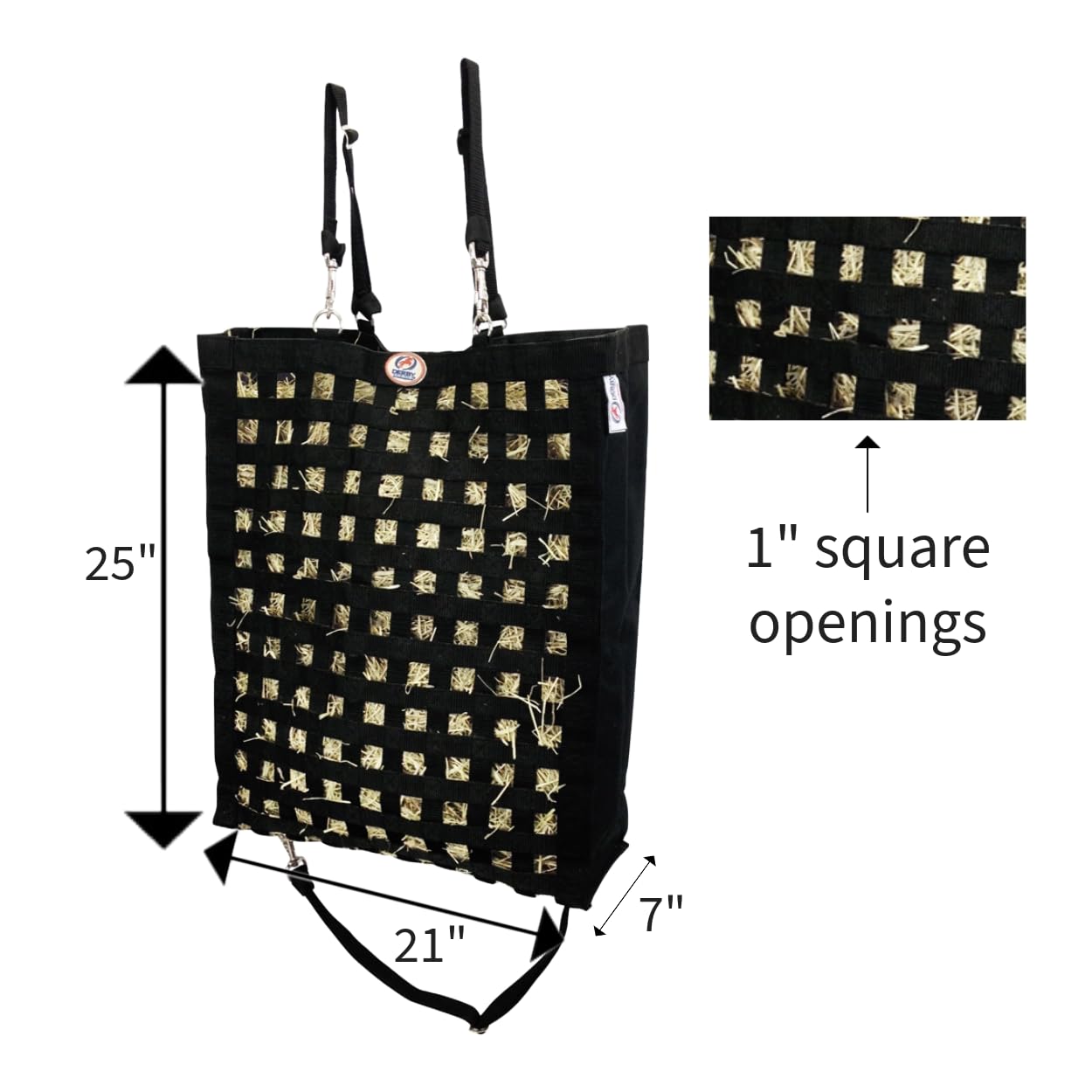 Ultra Slow Feeder Horse Hay Bag - Heavy Duty Bottom for Grazing Control - 6 Month Warranty - Perfect for Pasture, Stall & Trail Riding