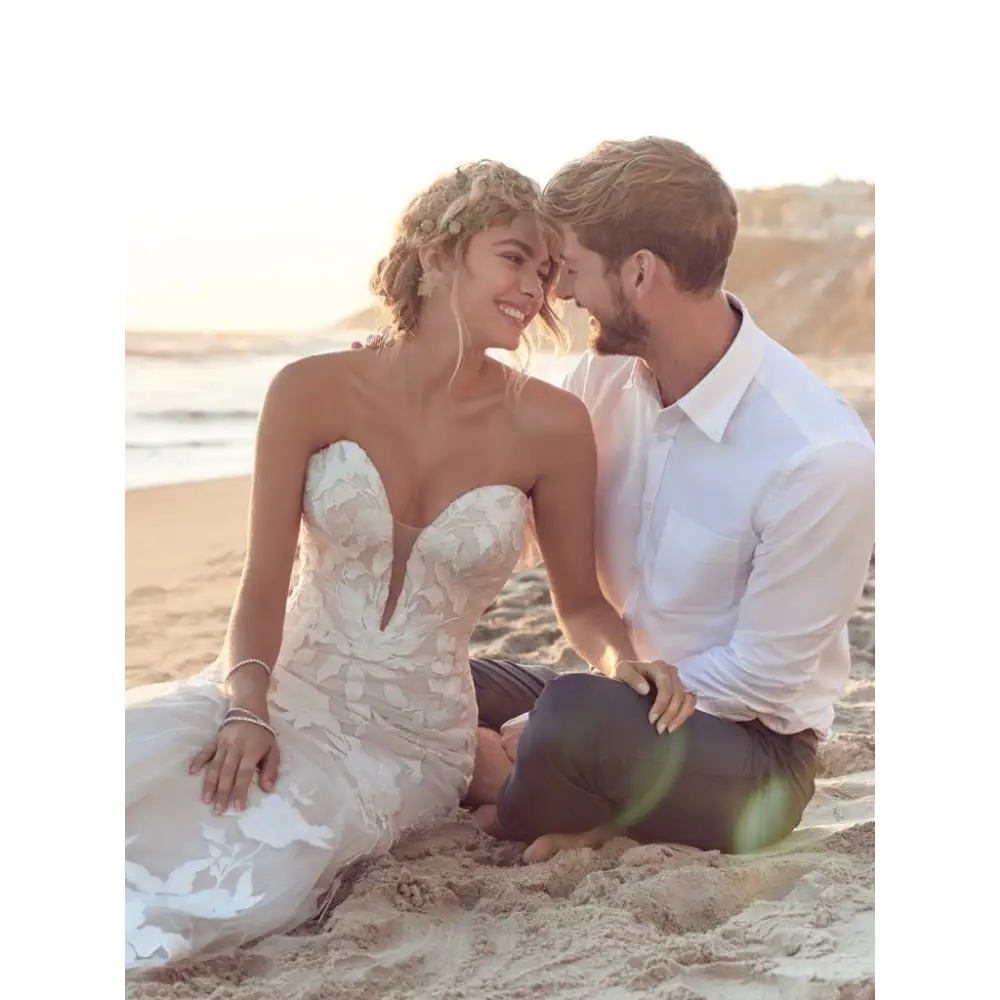 Rebecca Ingram Hattie Marie Wedding Dress – Elegant Lace A-Line Gown for Brides, Bridesmaids & Formal Events | Perfect for Church Ceremonies, Beach Weddings & Evening Galas