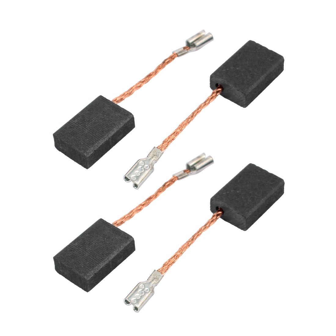 2 Pairs Carbon Brush 5x10x15mm for Electric Drill Motor Rotary Power Tool - Replacement Accessories for DIY, Woodworking & Home Repair Projects
