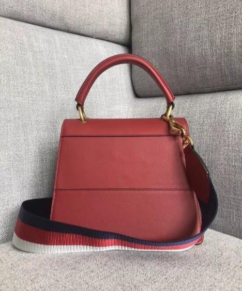 Gucci Queen Margaret Genuine Leather Handbag for Women - Red Crossbody Purse | Perfect for Work, Travel & Evening Events