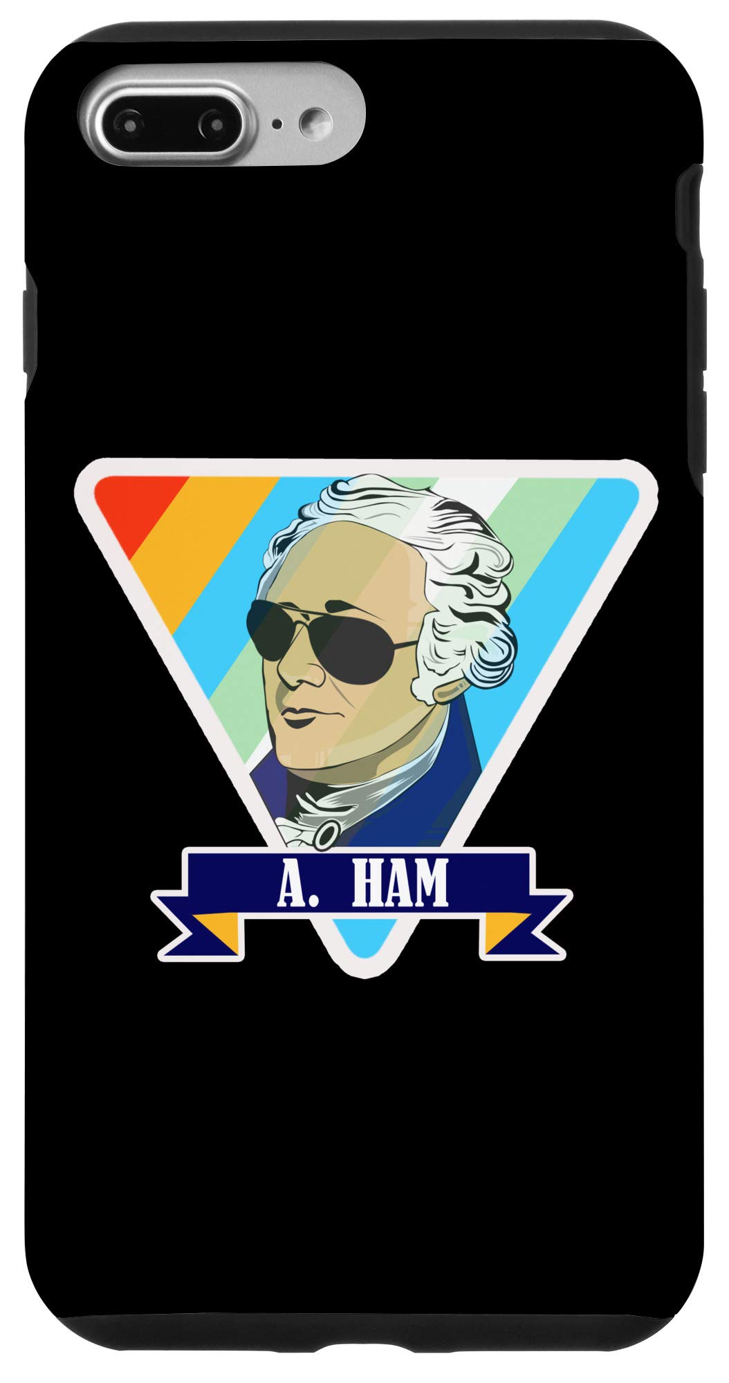 Alexander Hamilton Broadway Musical iPhone 7 Plus/8 Plus Phone Case - Perfect Gift for Kids & Fans of A Ham Costume - Great for School, Cosplay, and Theater Events