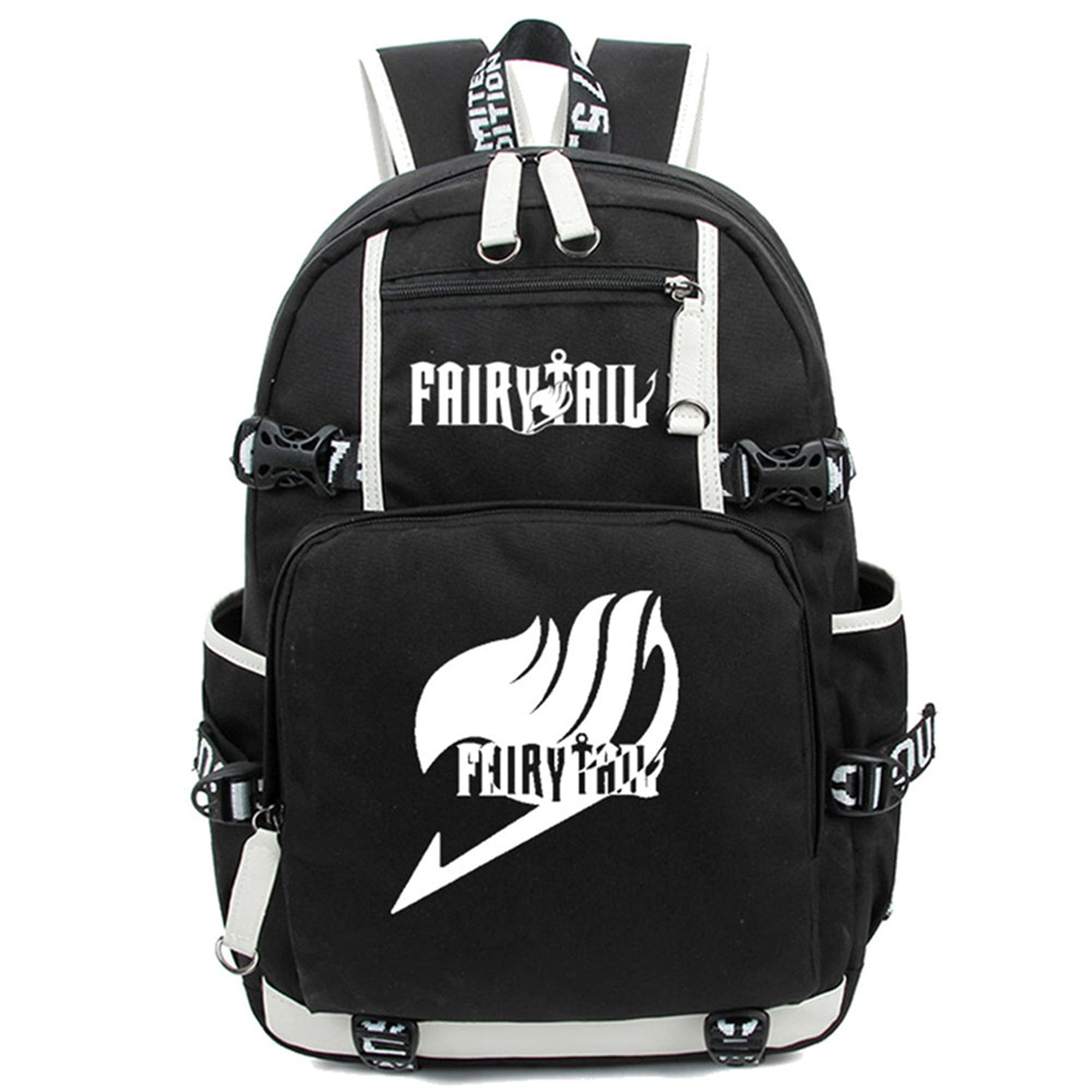 ISaikoy Anime Fairy Tail Backpack - Stylish Laptop Satchel Bookbag for School & Travel - Lightweight Shoulder Bag with Ergonomic Design - Perfect for College, Work, Cosplay & Anime Conventions