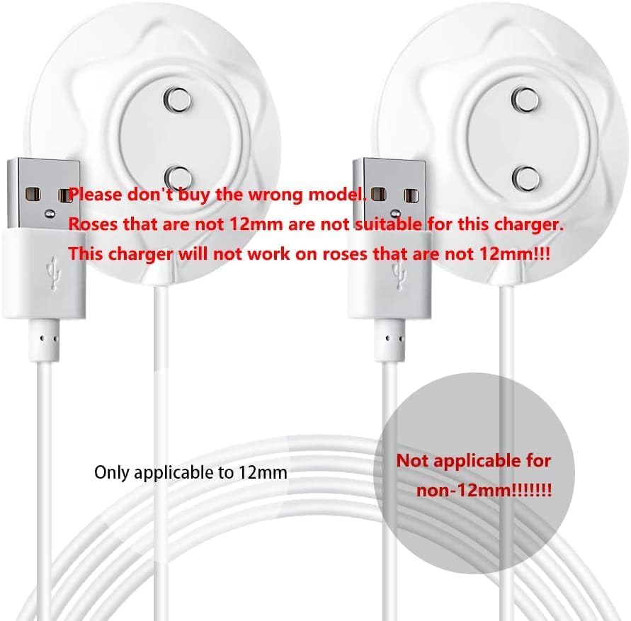 YbSum 12mm Magnetic Standing Adapter - Fast Charging USB Cable Replacement Dock Station (2 Pack) | Compatible with Rose Charger | Perfect for Home, Office & Travel Charging