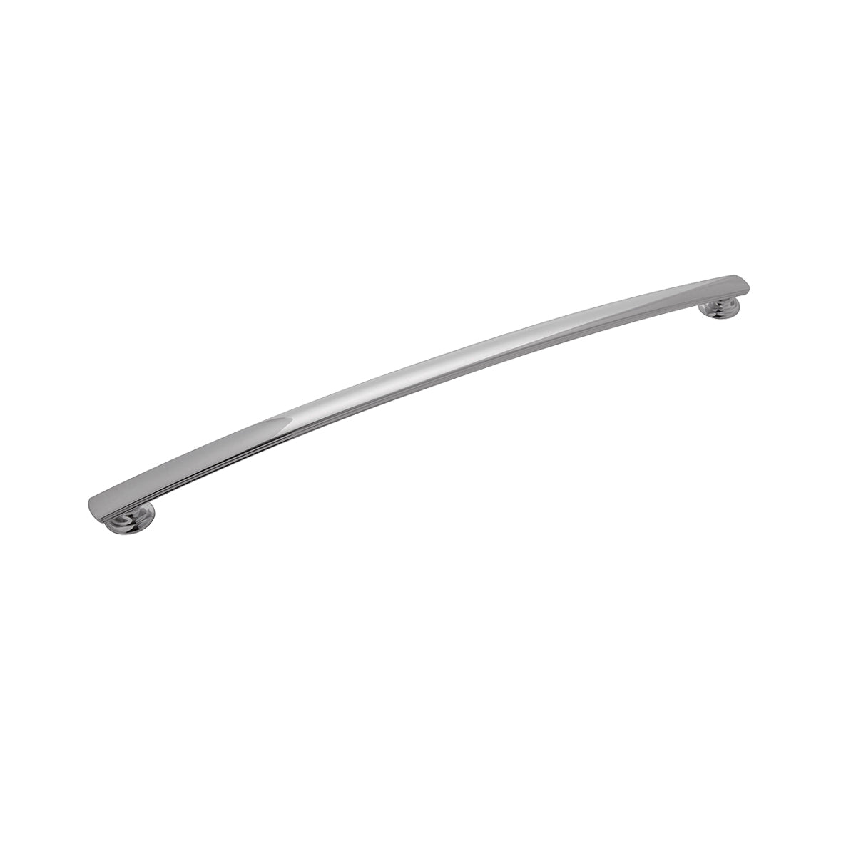 12 Inch Center to Center Chrome Finish Cabinet Pull - Vintage American Diner Style Handle for Kitchen Cabinets & Drawers - Perfect for Retro Home Decor & Restaurant Renovation