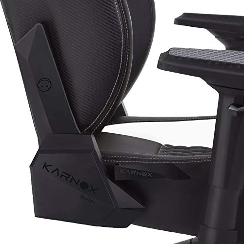 KARNOX Gladiator Gaming Chair - Ergonomic High Back Office Desk Chair with Adjustable Height, Headrest & Lumbar Support - PU Leather Racing Style Computer Chair for Home & Office - White - Perfect for Gaming, Working & Long Sitting Sessions