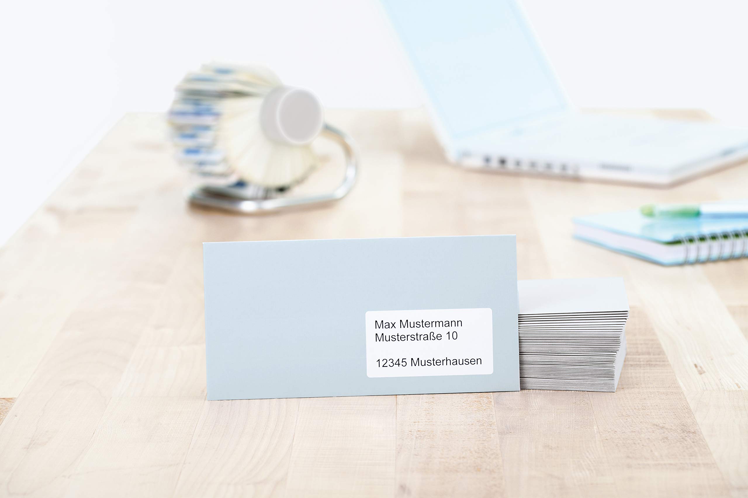 Herma 4479 Self Adhesive Address Labels - 1600 Blank White Mailing Labels (88.9x33.8mm), 16 Labels per A4 Sheet, 100 Sheets - Compatible with Laser & Inkjet Printers - Perfect for Shipping, Packaging & Office Organization