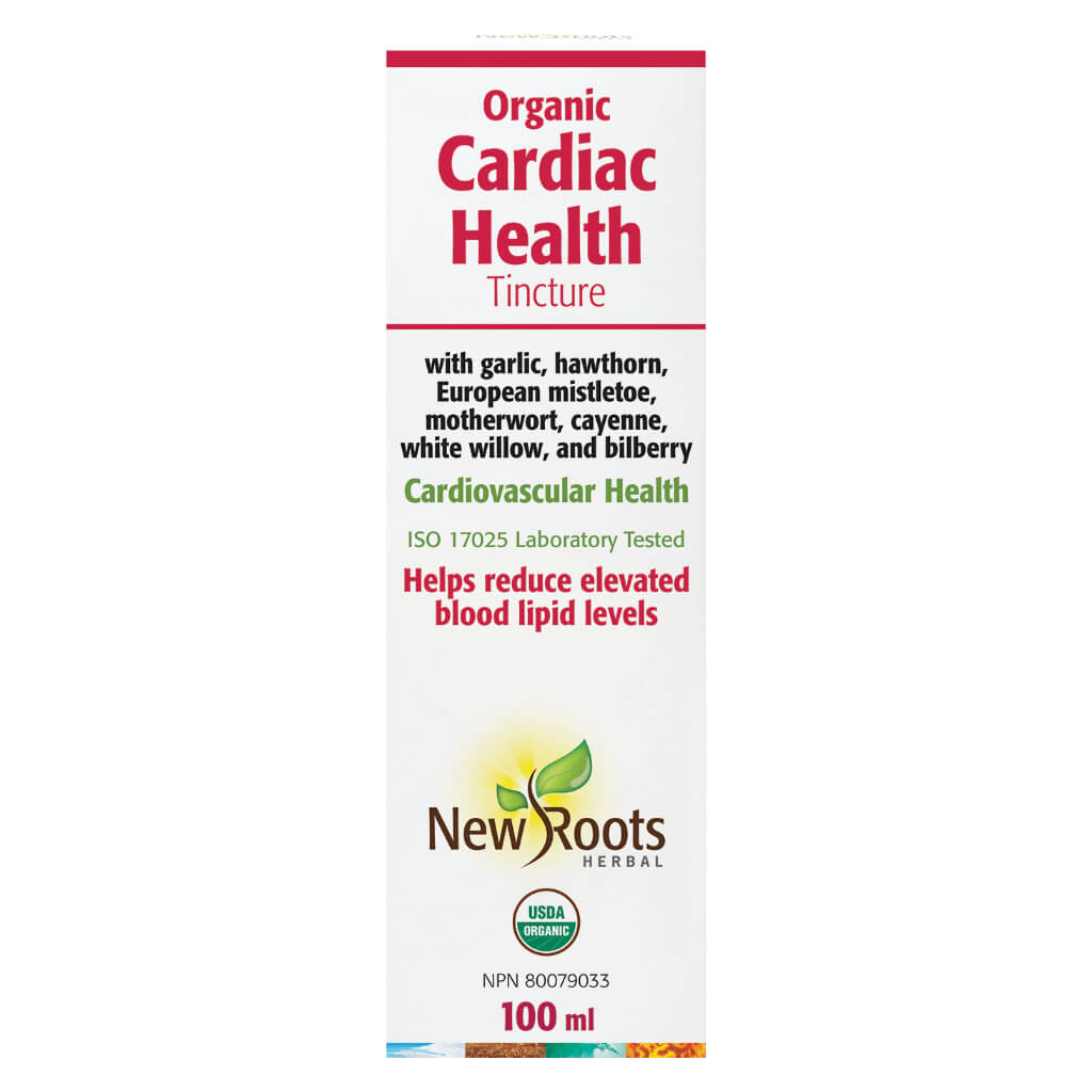 Organic Cardiac Health Tincture - Natural Heart Support Supplement for Blood Pressure & Circulation - Perfect for Daily Wellness Routine & Cardiovascular Care