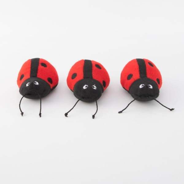 ZippyPaws Burrow Ladybugs in Leaf Dog Toy - Interactive Plush Hide & Seek Game for Small & Medium Dogs - Perfect for Indoor Play & Training Fun