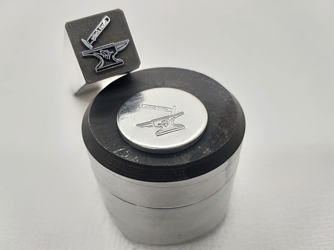 Custom Blacksmith & Knife Maker Steel Stamps - Personalized Logo Touchmark for Metalworking & Leather Crafts | Perfect for Branding Handmade Knives, Tools & Metal Art Projects