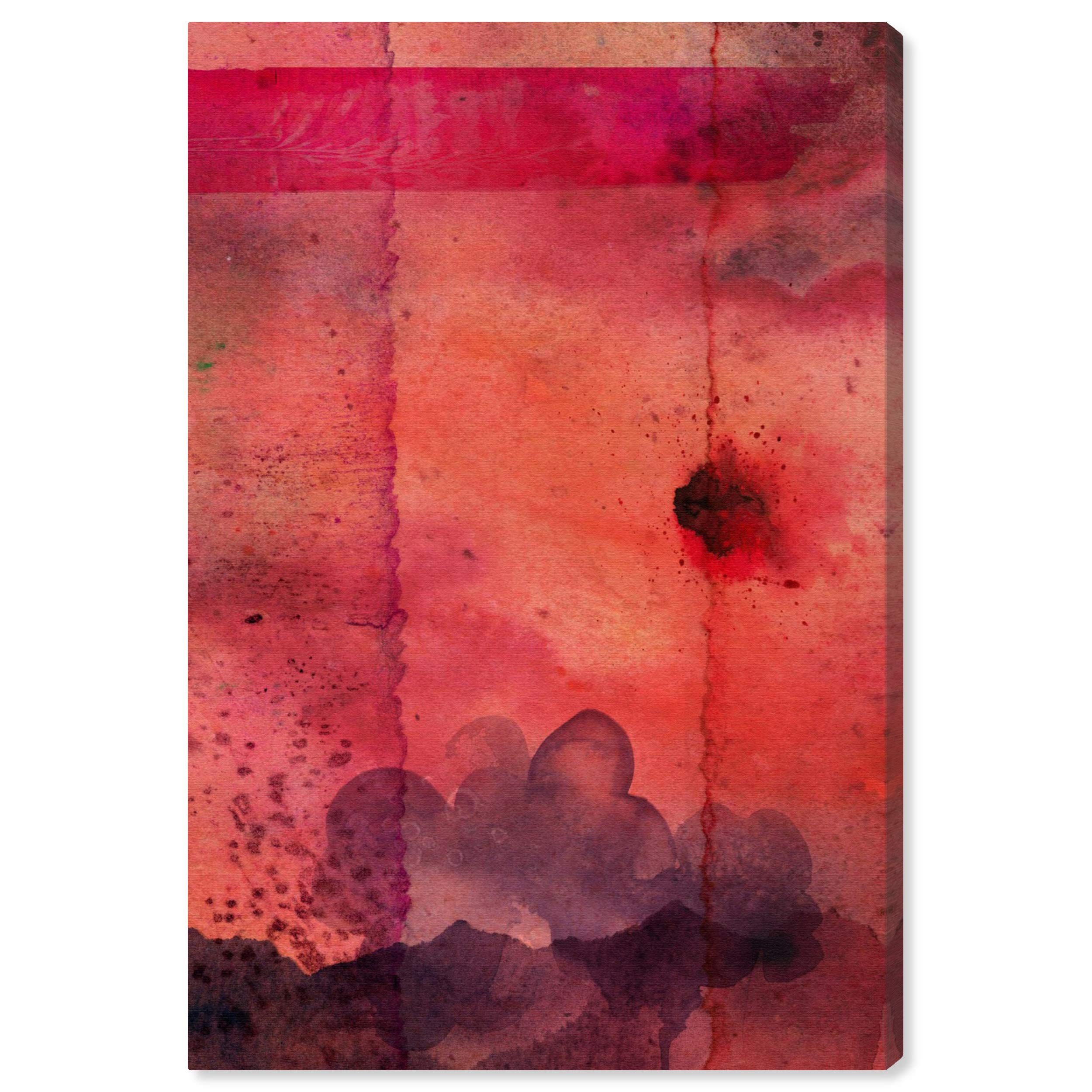 Oliver Gal Artist Co. Abstract Wall Art Canvas Print 'Exotique Myriad' - 30x45 Inches Red & Black Modern Home Decor - Perfect for Living Room, Bedroom or Office Wall Art