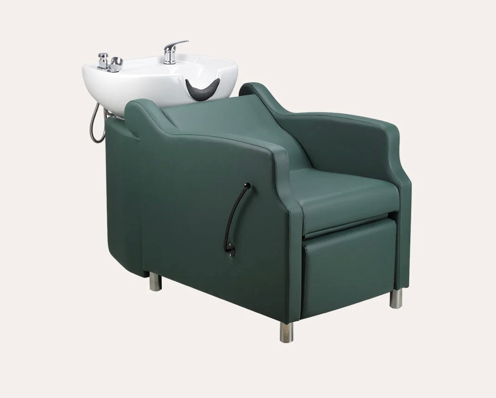 Amare Salon Shampoo Bowl & Chair - Professional Hair Washing Station for Salons & Barbershops - Perfect for Hair Styling, Washing & Conditioning Treatments