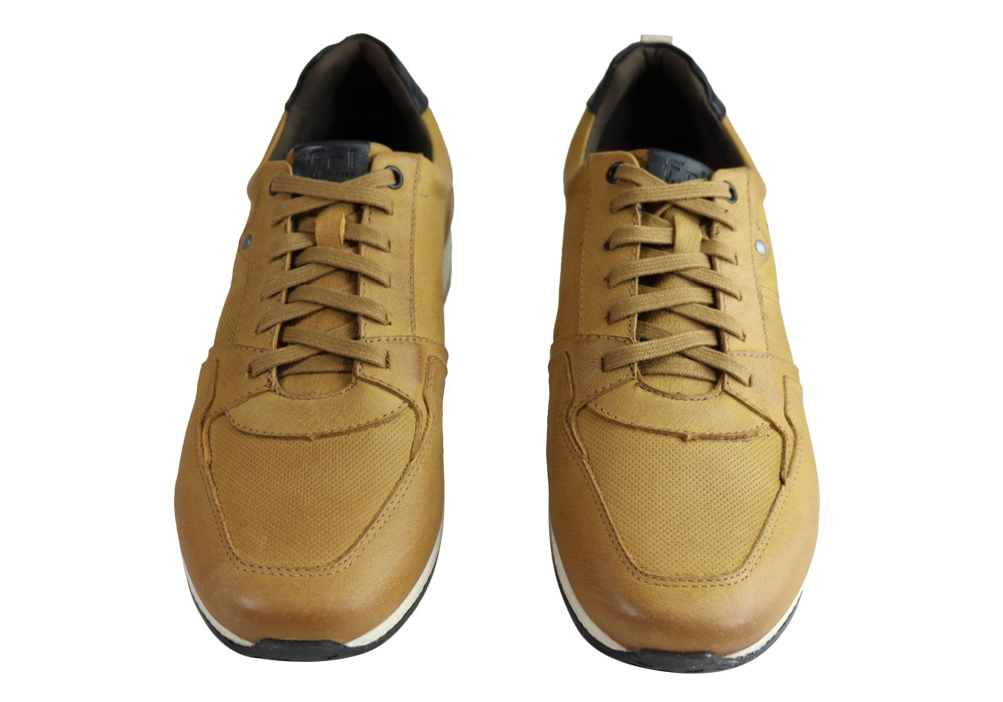 Ferricelli Oscar Men's Genuine Leather Lace-Up Casual Shoes - Handcrafted in Brazil - Perfect for Office, Dating & Everyday Wear