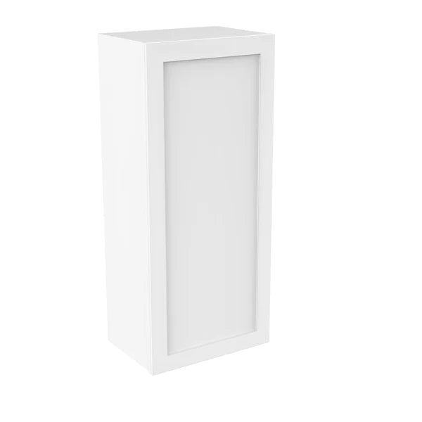 42 Inch Wall Cabinet - 18W x 42H x 12D - Aria White Shaker Style RTA Kitchen Storage - Perfect for Pantry, Bathroom & Laundry Room Organization