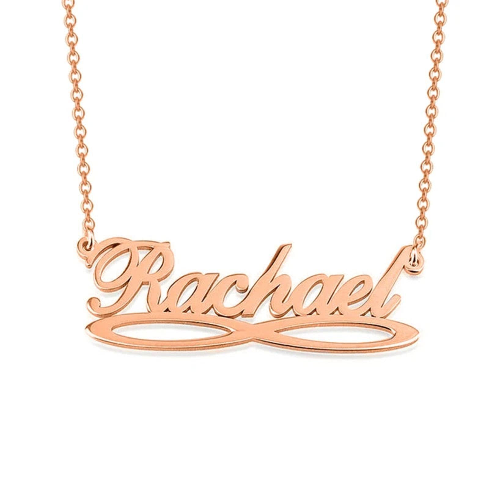 Custom Name Necklace for Women - Personalized Dainty Letter Nameplate with Stars Charm - Meaningful Jewelry Gift for Mom, Wife, Girlfriend - Perfect for Mother's Day, Birthday, Anniversary & Special Occasions
