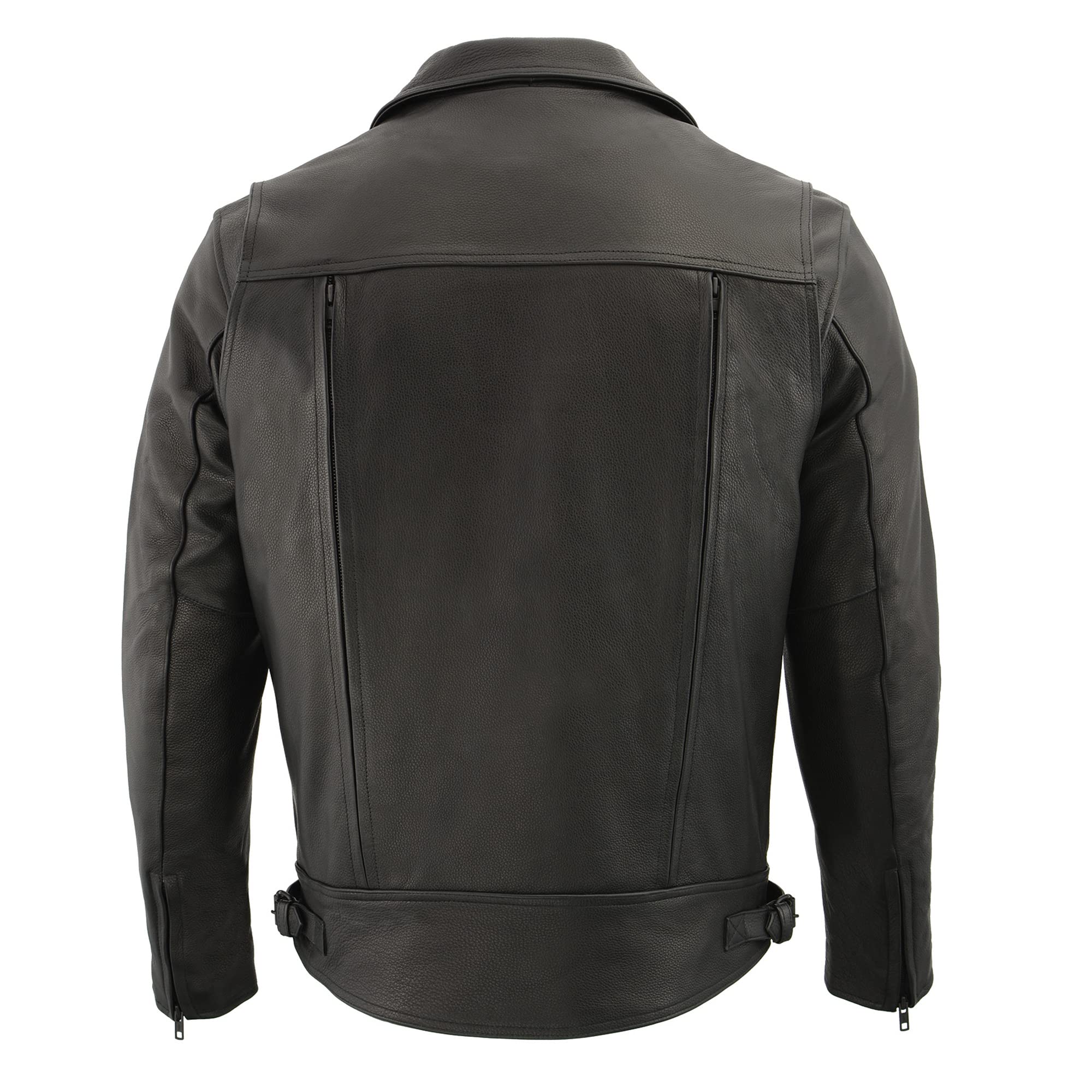 Milwaukee Leather Men's High-End Utility Pocket Vented Cruiser Jacket MLM1520 - Durable Motorcycle Riding Gear for All Seasons