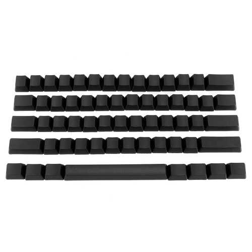 High-Quality Blank Thick PBT 61-Key ANSI Keycaps for MX Switches - Durable Mechanical Keyboard Keycaps for Typing, Gaming & Office Work