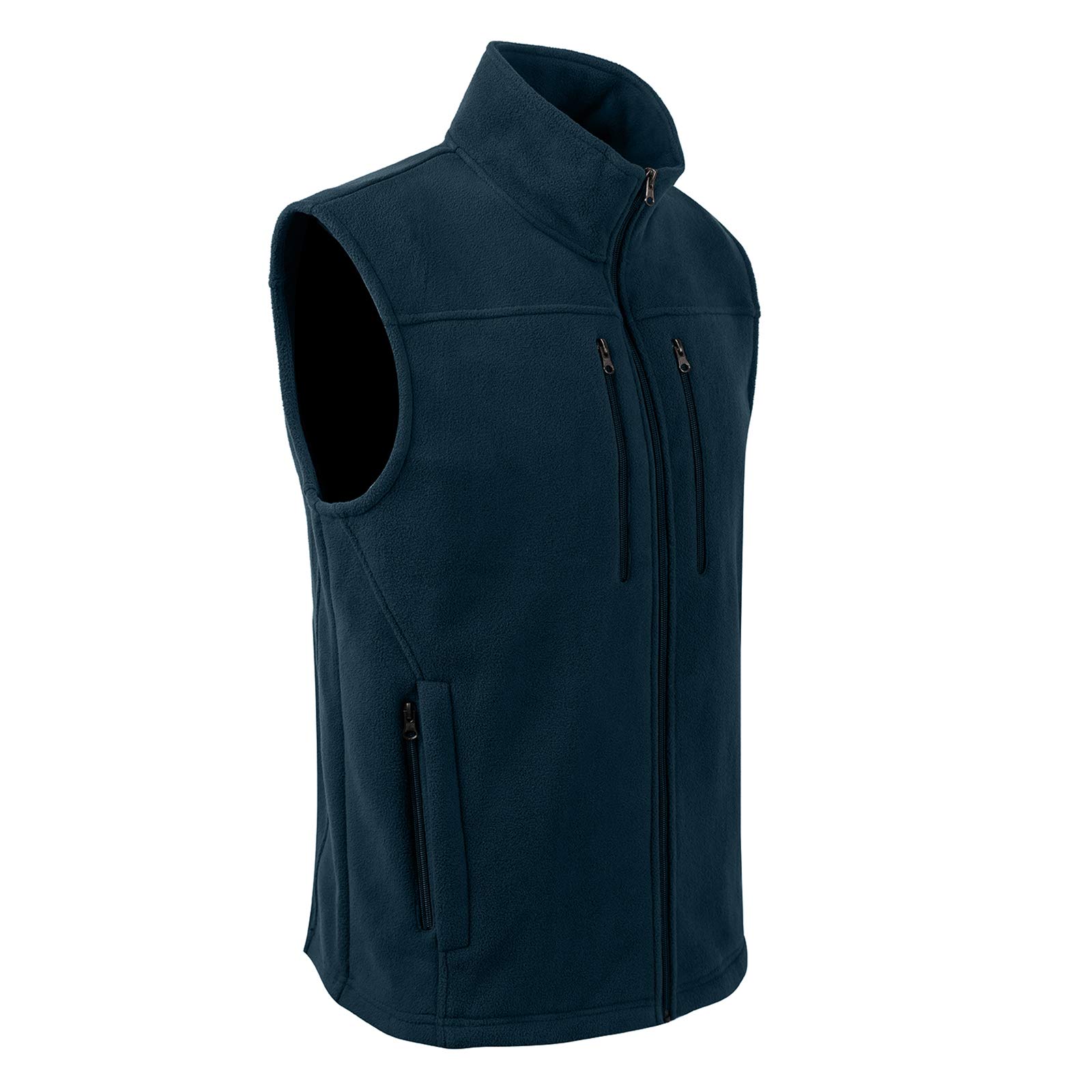 MOHEEN Men's Fleece Vest - Lightweight Full Zip Softshell Sleeveless Jacket with Pockets for Outdoor Hiking, Camping & Casual Wear