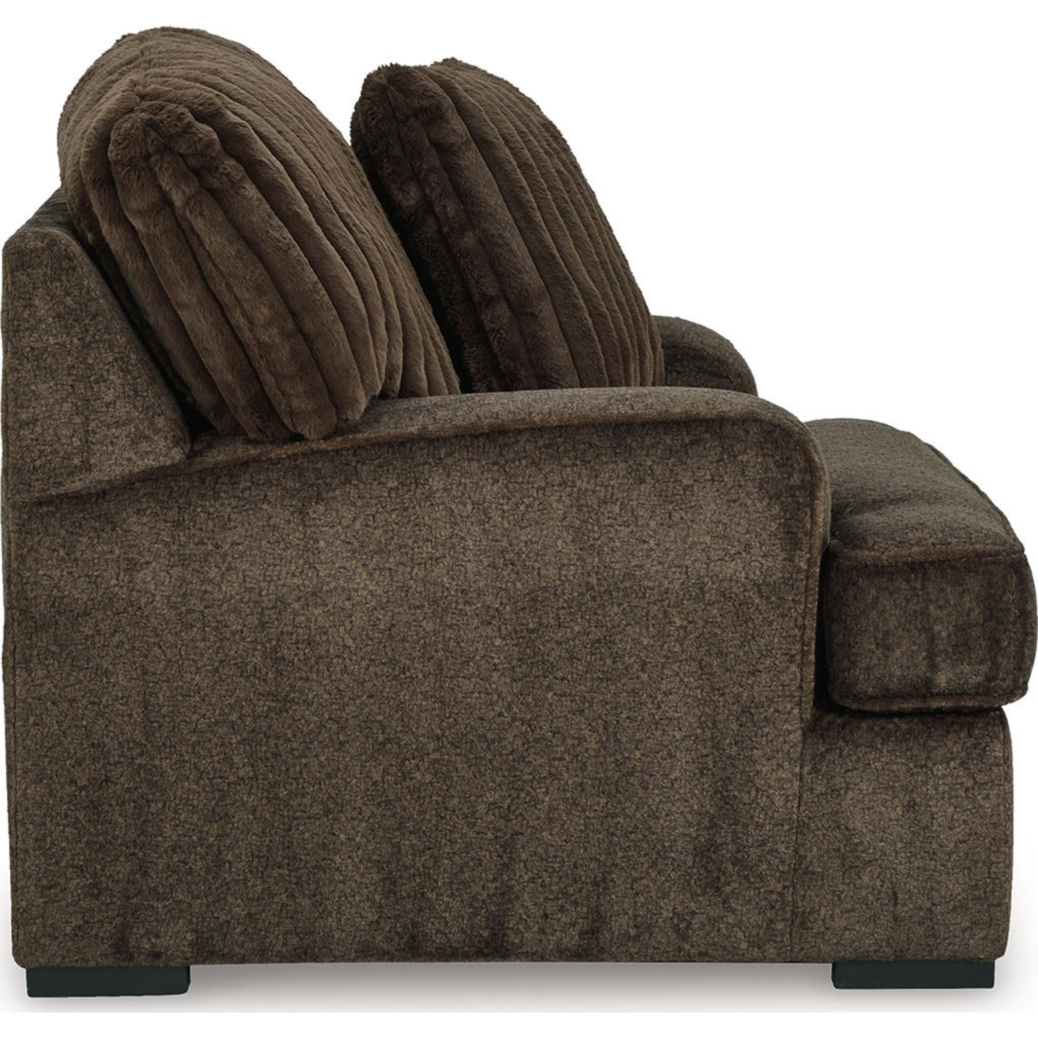 Aylesworth Oversized Chair in Chocolate Brown - Large Comfortable Lounge Chair for Living Room, Bedroom, or Office - Perfect for Relaxing, Reading, and Lounging
