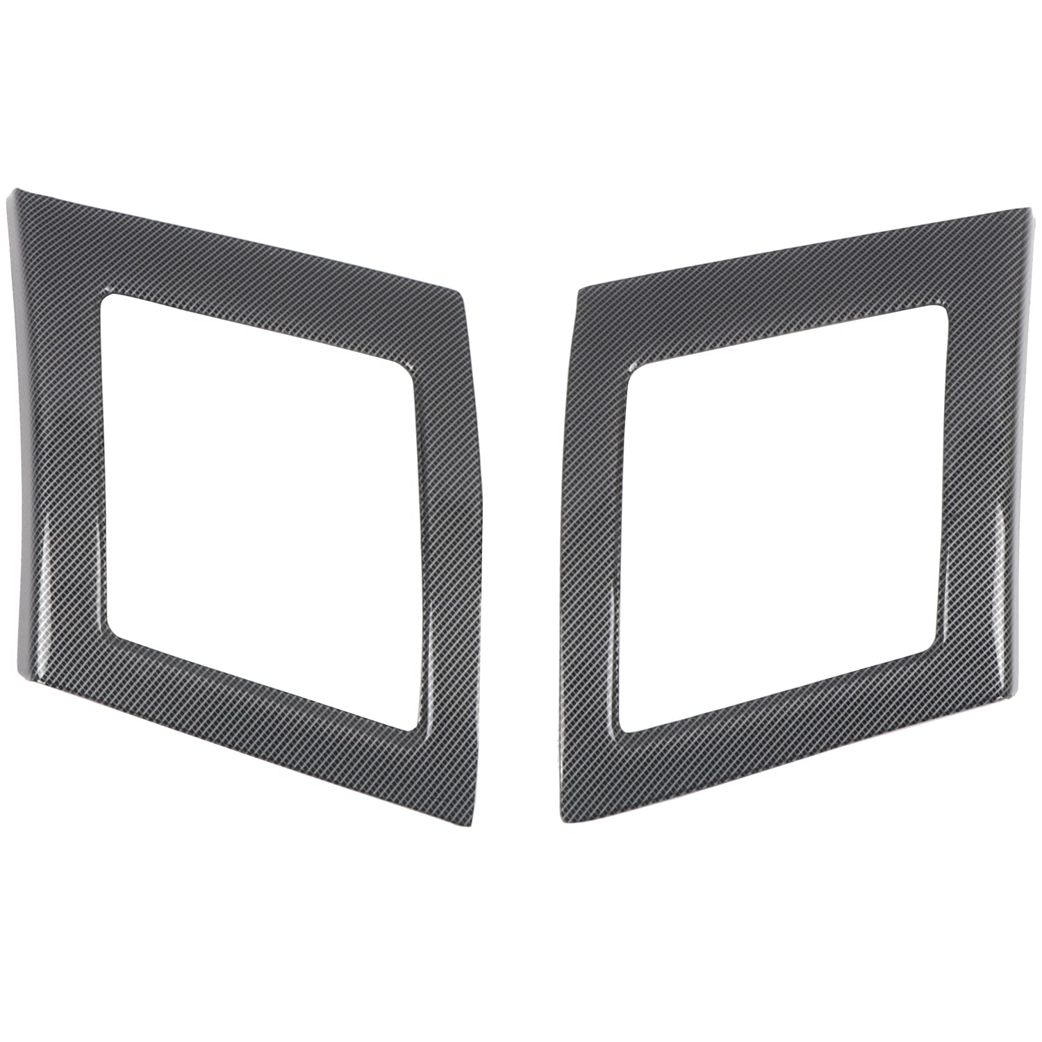 Carbon Fiber Side Air Vent Cover Trim for Mitsubishi Lancer 2008-2017 - 2pcs Black Car Accessories | Enhance Style & Airflow for Sporty Look