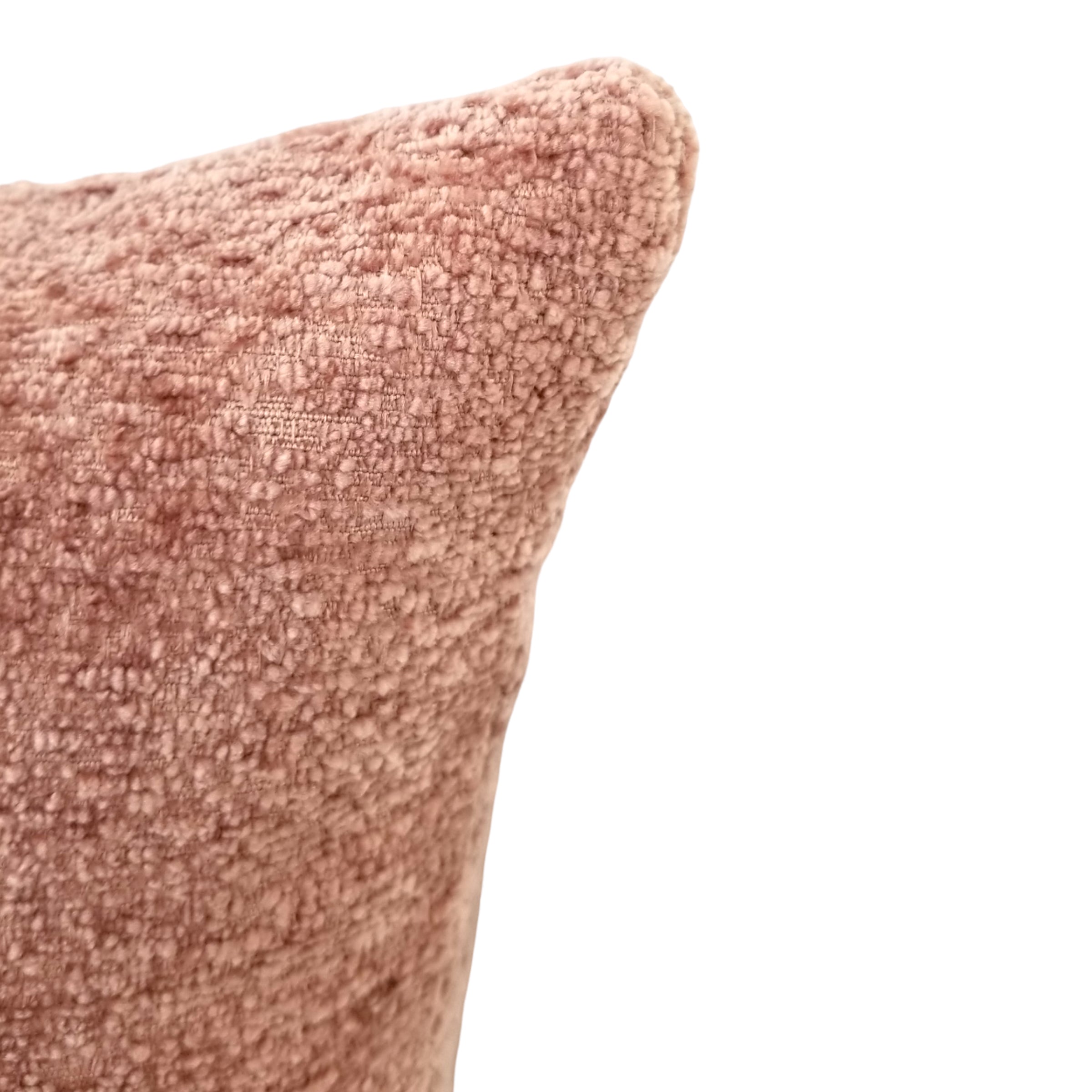 17x17 Blush Text Throw Pillow - Soft Decorative Cushion for Sofa, Bed & Home Decor