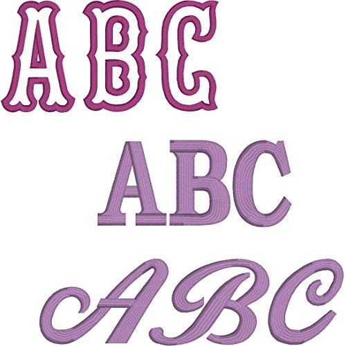 Embrilliance Font Collection 1 - Professional Embroidery Software for Mac & Windows PC | Create Custom Designs for Quilting, Apparel & Home Decor