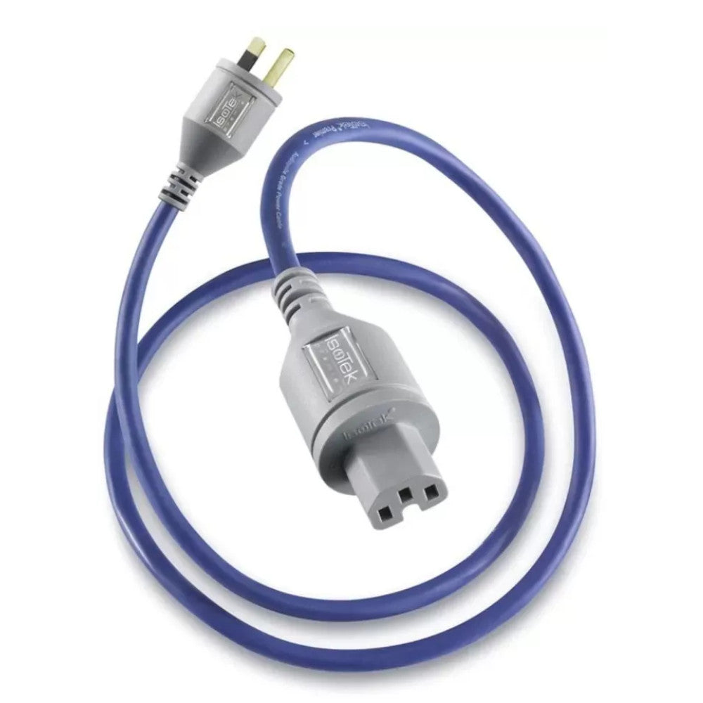 Premium IsoTek EVO3 Premier 1.5m Power Cable with AUS Plug - High-Performance Audio Power Cord for Home Theater & Hi-Fi Systems