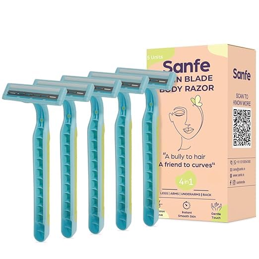 Women's 5-Blade Razor for Smooth Shaving - Pack of 5 - Perfect for Legs, Underarms & Bikini Area