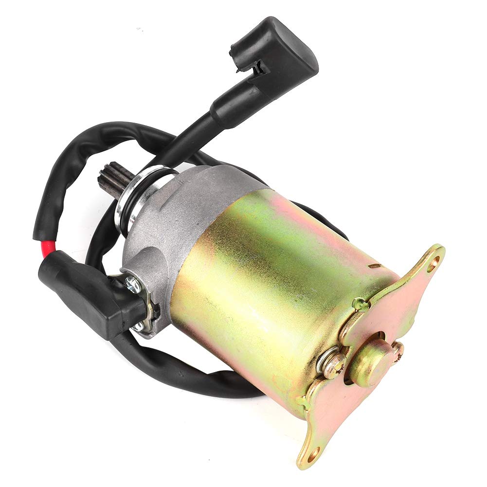 Acouto Motorcycle Electric Starter Motor Assembly for GY6 125cc 150cc Scooter Engines - High Performance Replacement Part for Smooth Engine Starts | Ideal for Scooter Maintenance & Repair