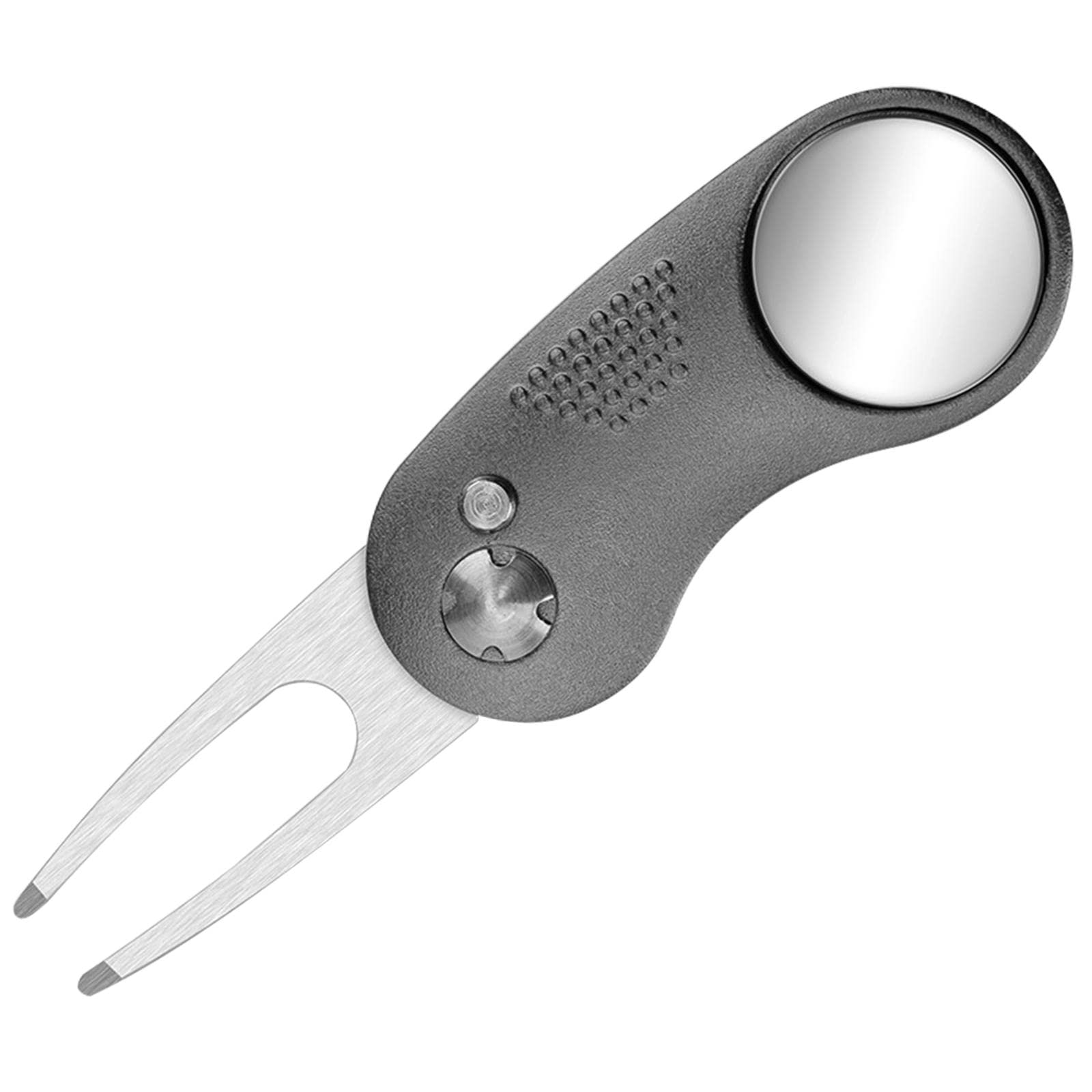 Premium Stainless Steel Golf Divot Repair Tool - Foldable & Lightweight with Magnetic Design for Golf Course Greens | Perfect for Golfers, Tournaments & Practice Sessions