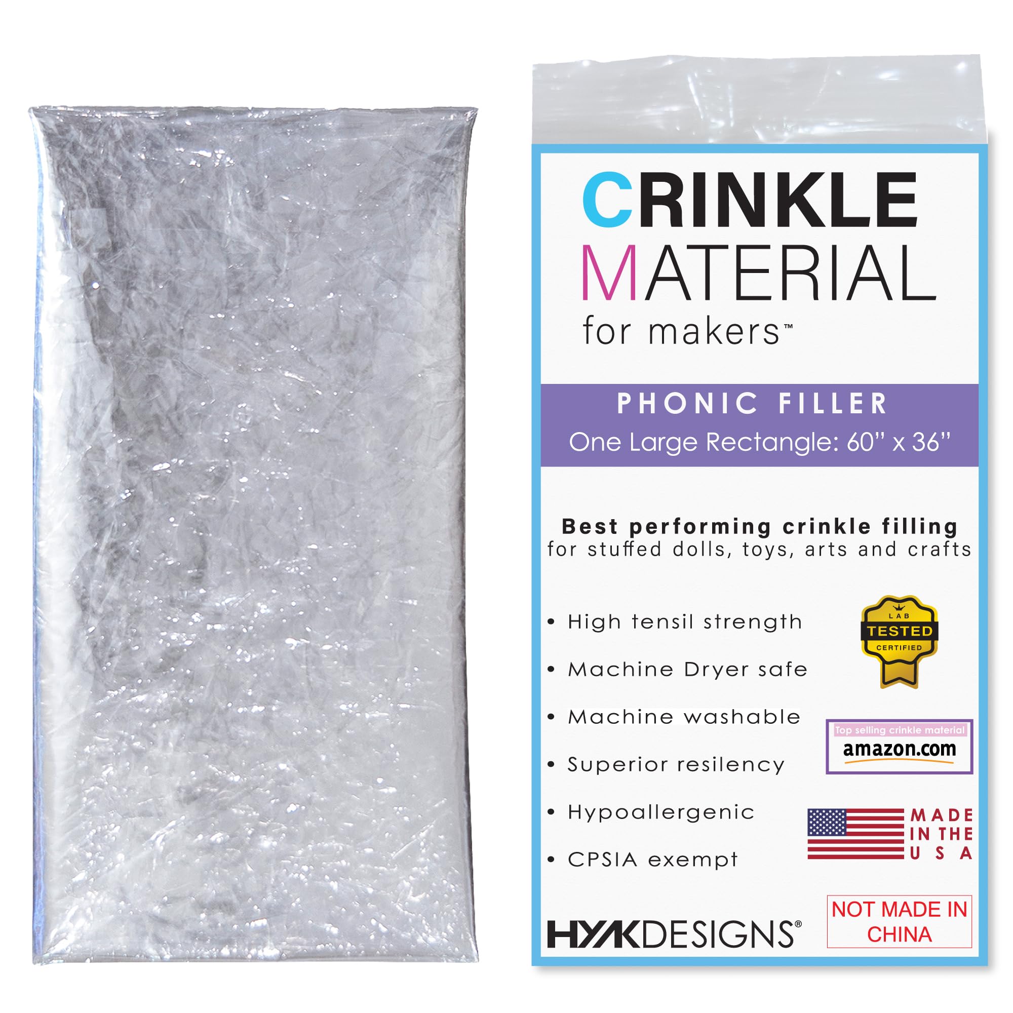 HYAKDesigns™ Crinkle Material Plastic Film | 60