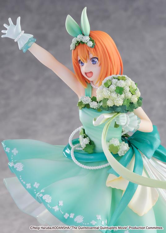 EStream Shibuya Scramble 1/7 Scale Figure - The Quintessential Quintuplets Movie Yotsuba Nakano (Floral Dress Ver.) Anime Collectible Statue for Display & Home Decoration