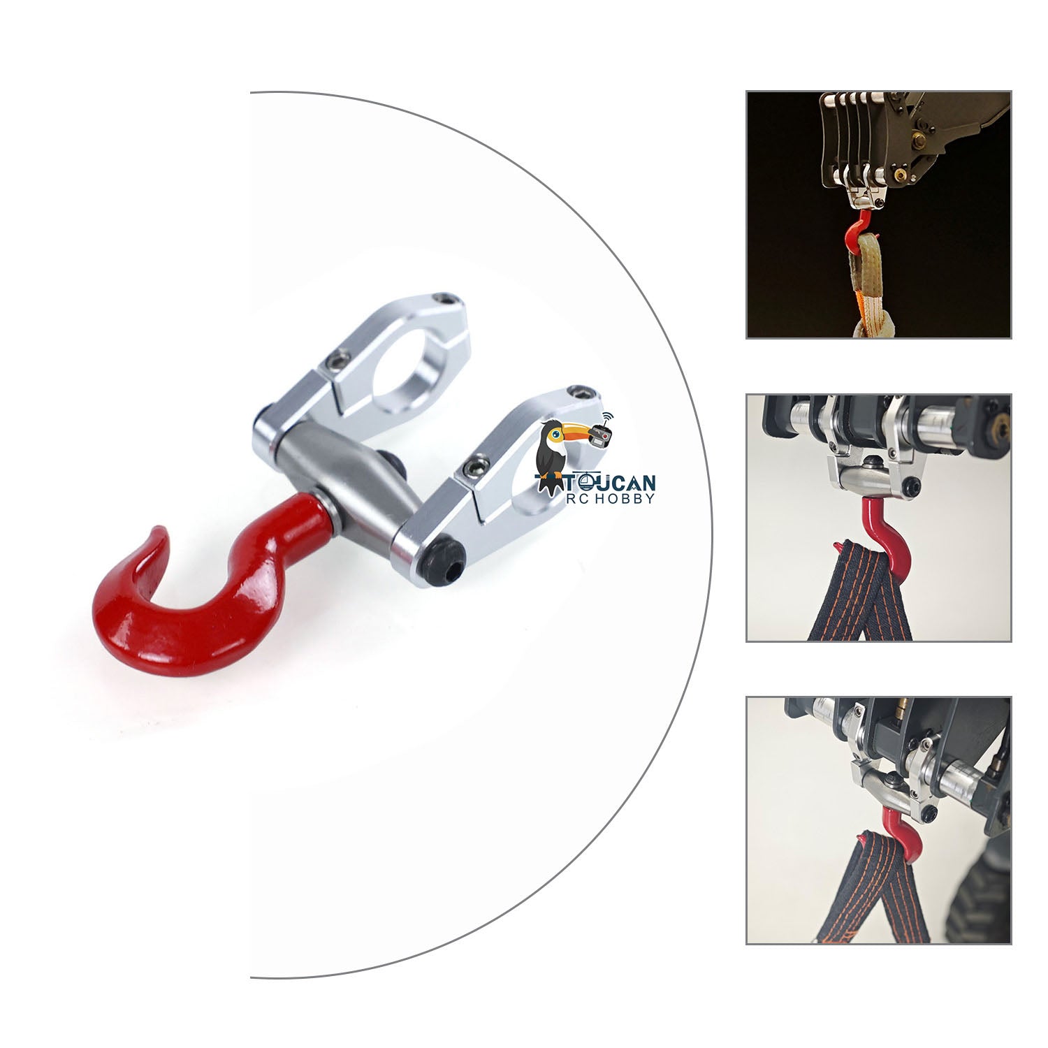 JDM 128 Model RC Hydraulic Telescopic Forklift Metal Hook Drop Hanger - DIY Construction Vehicle Accessory for Heavy Lifting & Material Handling | Perfect for Construction Sites, Warehouses & RC Hobby Projects