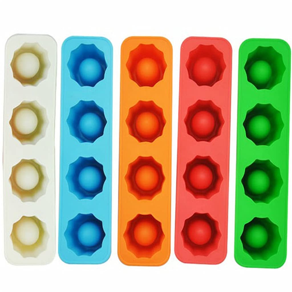 EKDSPW Silicone Ice Cube Tray with Shot Glass Mold - Reusable Novelty Ice Makers for Cocktails, Whiskey & Summer Drinks - Perfect Bar Accessories & Unique Party Gifts for Home Entertaining