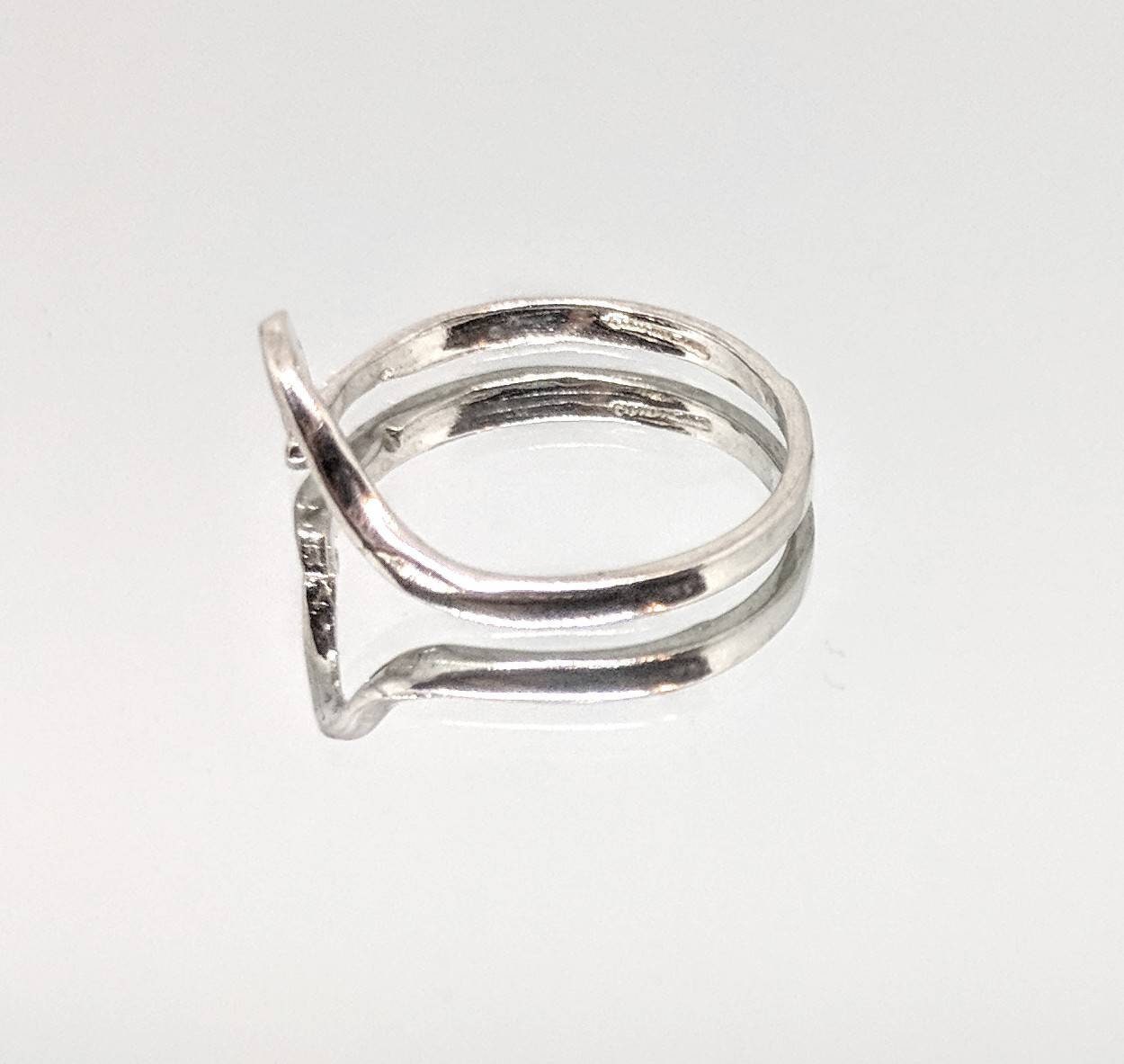 14K Gold or Sterling Silver Freeform Ring Shank - Size 7 DIY Jewelry Making, Fashion Statement Ring for Women (168 015/148 015) - Perfect for Handmade Jewelry Crafting & Everyday Wear
