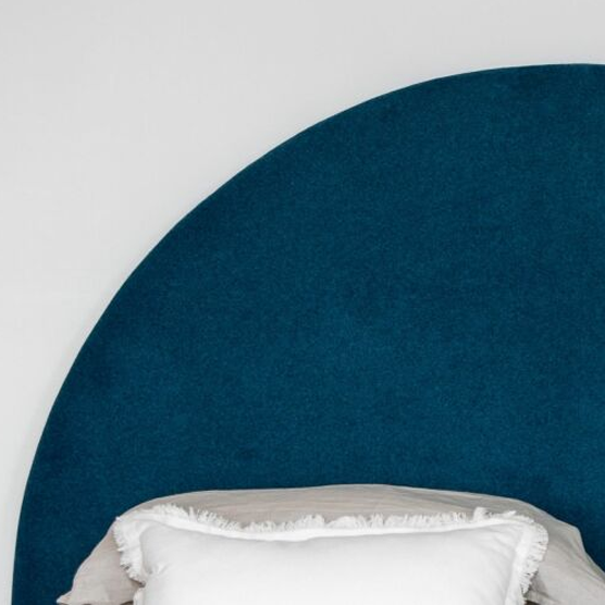 Half Round Headboard for Queen Bed - Custom Fabric Options | NZ Made | Perfect for Modern & Cozy Bedroom Decor
