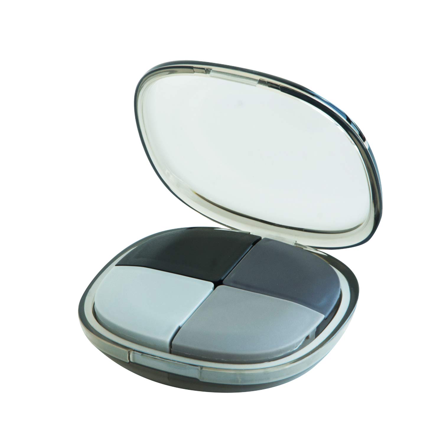 Portable Travel Pill Organizer - 7 Day Pill Case with Independent Chambers, Moisture Proof & Odor Free Medicine Storage Box - Compact Daily Pill Container for Home, Office & Travel (Grey)