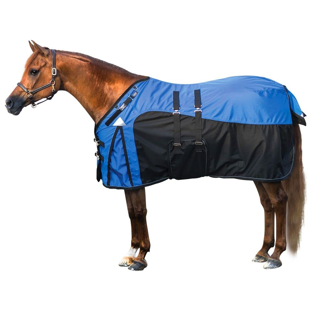 Warrior Cutback Adjusta-Fit Bellyband Horse Turnout Blanket - Waterproof & Winter Horse Blanket with Wither Relief | Ideal for Cold Weather Riding, Stable Use & Outdoor Turnout