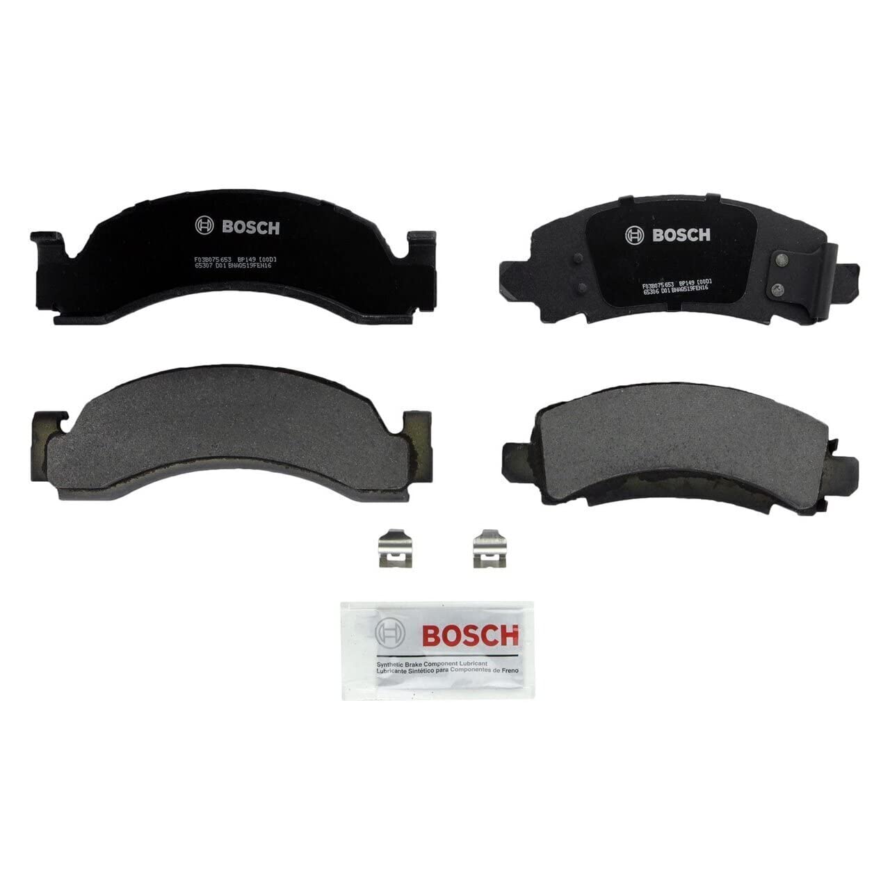 Bosch BP149 Premium Disc Brake Pads - High Performance Ceramic Brake Pads for Smooth & Quiet Stopping | Perfect for Daily Commuting, City Driving & Highway Use
