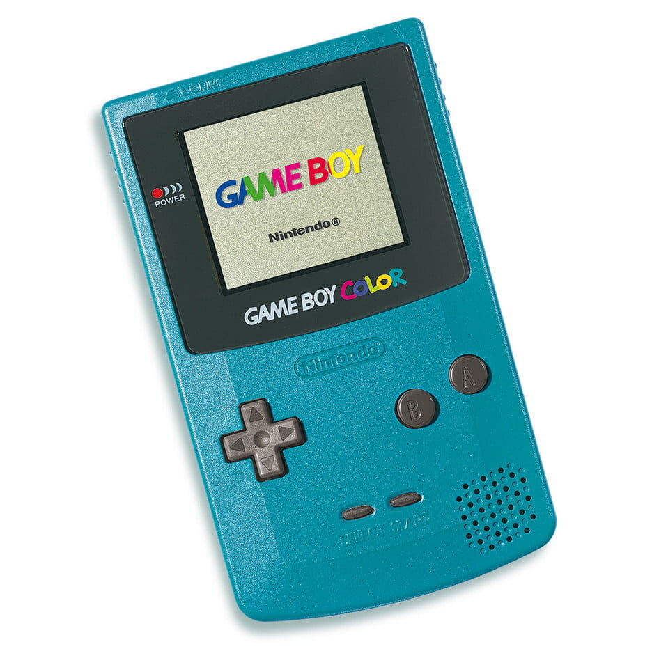 Original Nintendo Game Boy Color Teal Blue - Retro Handheld Gaming Console for Kids & Adults | Perfect for Travel, Gifts & Nostalgic Gaming