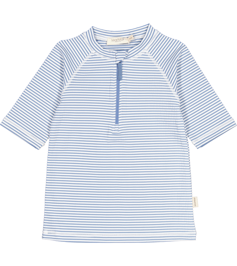 MarMar Copenhagen Dark Sky Stripe Swinston Swim Tee - UV Protection Swim Shirt for Men & Women | Beach, Pool & Water Sports