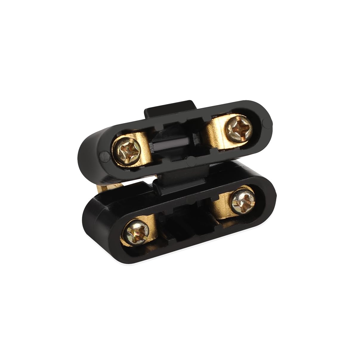 2 Pin Black Speaker Cable - 1 Inch Male to Male Audio Wire (2 Pack) - Compatible with Pioneer, Akai, Allied Radio Shack Receivers - Perfect for Home Theater, Stereo Systems & Audio Equipment Connections