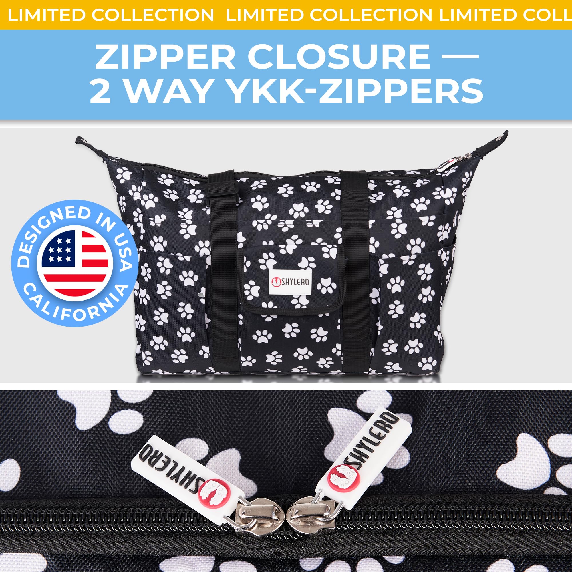 SHYLERO Nurse Bag with 21 Pockets - Large Waterproof Medical Tote for Nurses, Doctors & Healthcare Professionals | Perfect for Hospital Shifts, Clinical Work & Daily Organization