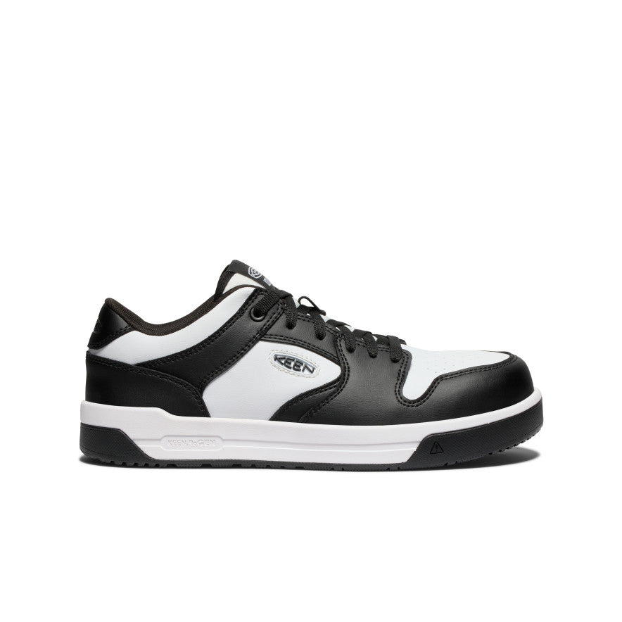 Men's Overton Carbon Toe Work Shoes - Star White & Black - Durable Safety Shoes for Construction, Warehouse & Industrial Work