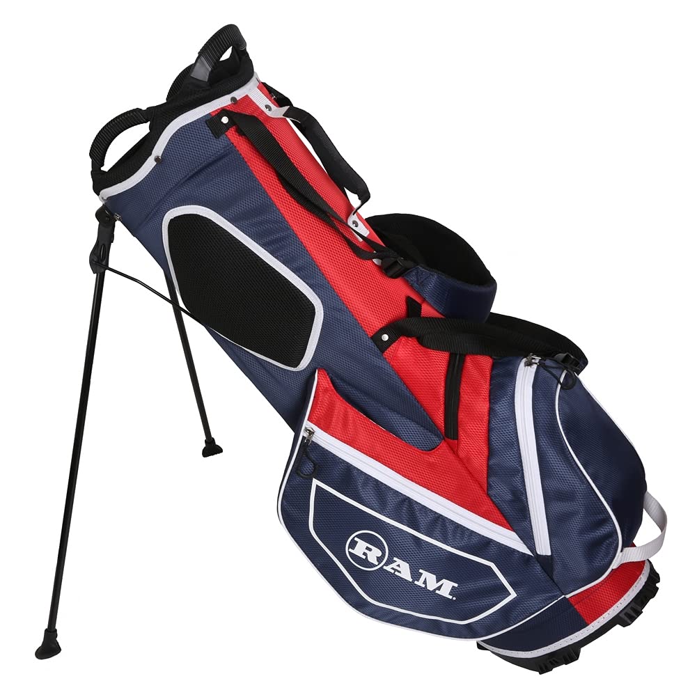 Ram Golf FX Lightweight Stand Carry Bag - Durable & Ergonomic Design for Easy Transport and Storage, Perfect for Weekend Golfers and Practice Sessions
