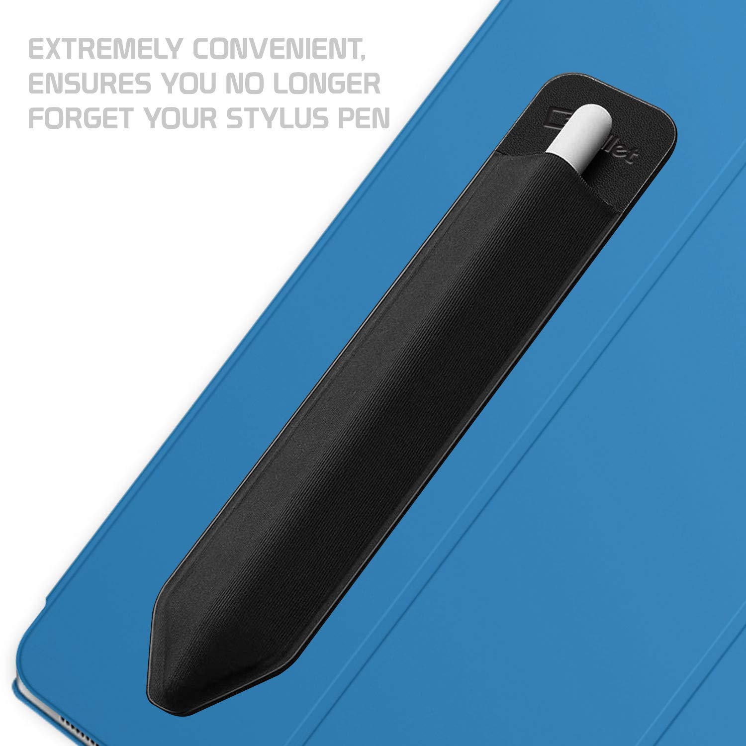 Stylus Pen Holder with 3M Adhesive - Elastic Pocket Sleeve for Apple iPad, iPad Mini, iPad Air, iPad Pro & Tablets (2-Pack) - Perfect for Office, School & Travel Organization